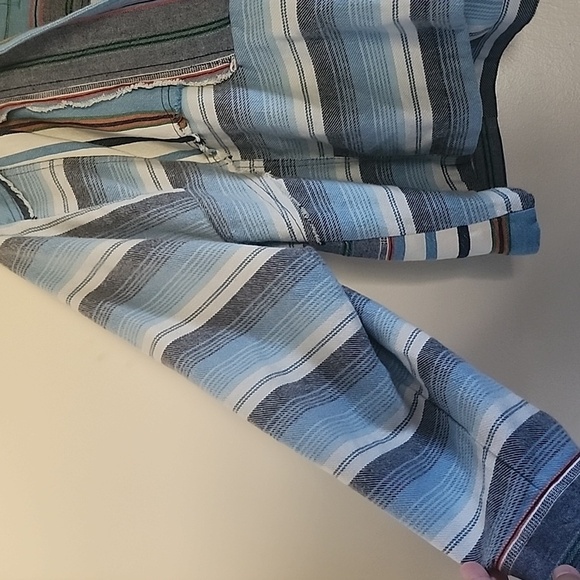 We The Free Willowa Hoodie Chambray Combo Oversized Size Medium - Picture 8 of 16